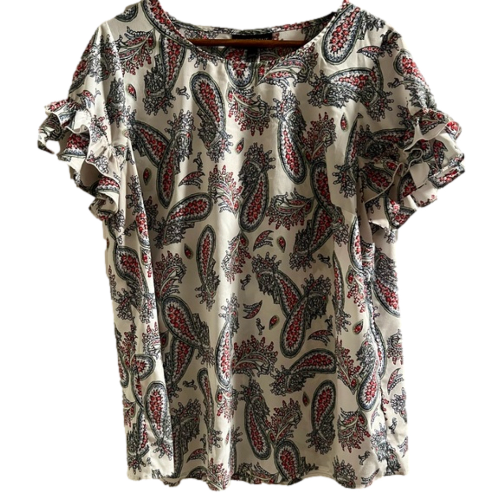 Women’s Lane Bryant Paisley Patterned Blouse Size 14